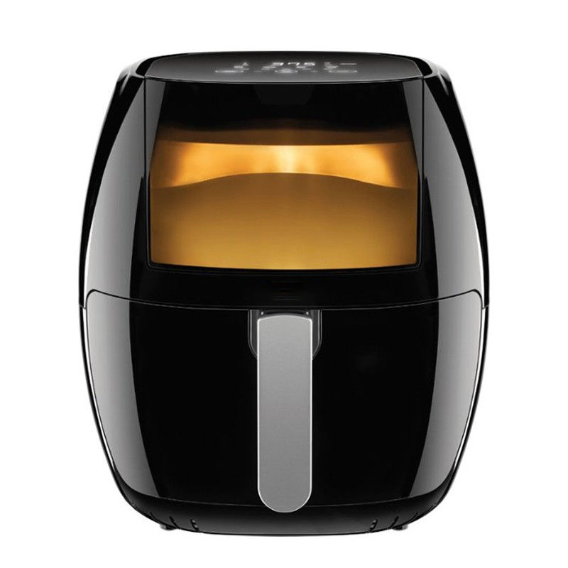 Pequena cozinha casa elétrica 8L frigorífico de ar digital 1700W Cozinha aço inoxidável zona de cesta dupla