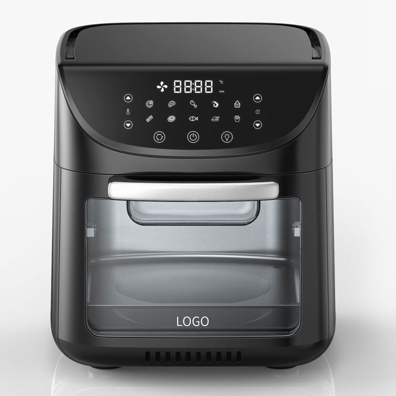 Frigorífico de ar digital de 1800W Frigorífico de ar quente Smart Touch Screen 12L Frigorífico de ar sem óleo Forno
