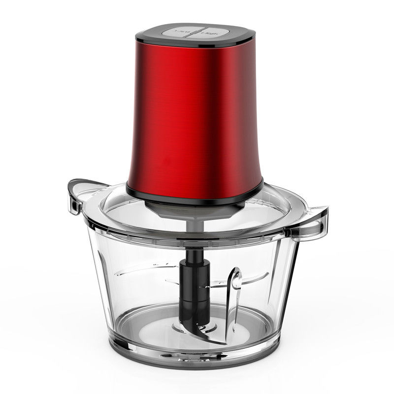 400 Watt Chopper de alimentos elétricos moedor de carne 2,5L Glass Bowl Carne Vegetais Frutas 2 velocidade