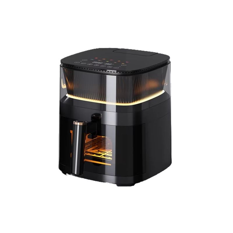5L de aço inoxidável Digital Touch Air Fryer Forno Pequeno Smart Quadrado saudável Electric Air Fryer Para Domicílio