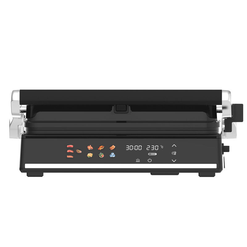 Grill sem fumo Grill de cozinha doméstica desmontável 6 fatias Panini Maker com sonda de detecção