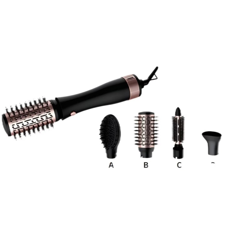 Escova secadora de cabelo com potência de 1200W, 3 níveis de temperatura e voltagem de 220~240V para fácil modelagem do cabelo