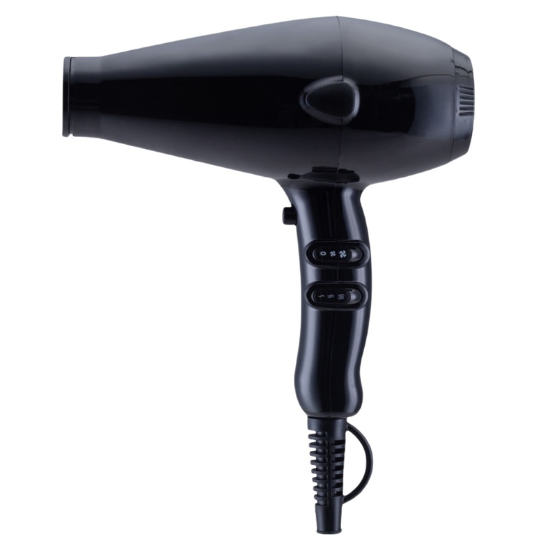 Secador de cabelo de salão profissional com motor AC ajustável 220V-240V, 2 configurações de velocidade e 3 configurações de calor