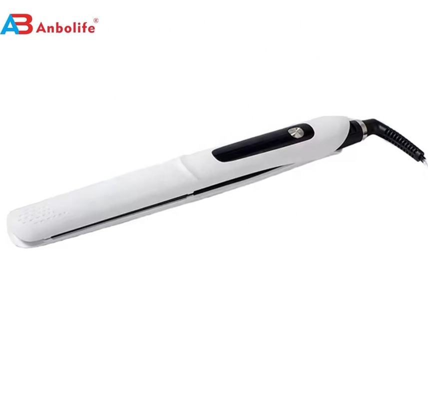 Limpador de cabelo profissional e ferro plano com 10 níveis de temperatura de 130-230 ° C e placas de teflon para cabelos lisos e sem frizz