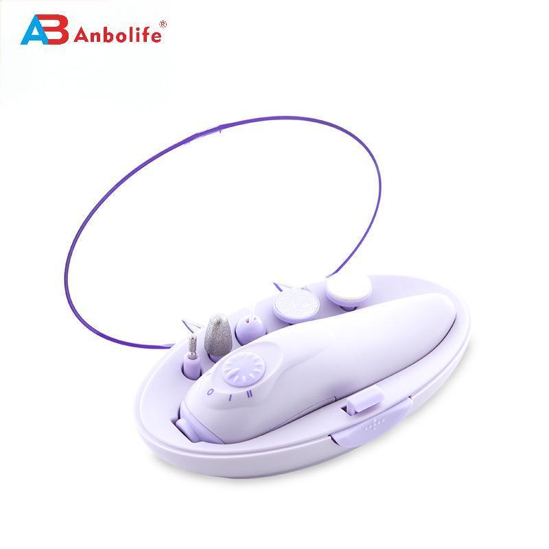 Conjunto profissional de arquivos de unhas portáteis e máquina de perfuração de unhas a bateria para ferramentas de pedicure