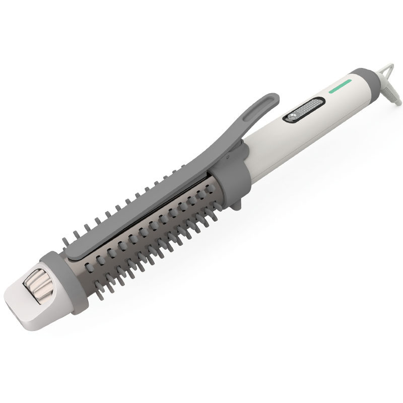 Pincel e curador de cabelo de estilo de ar quente profissional 2 em 1 com temperatura máxima de 200 ° C e potência de 100-240 V para todos os tipos de cabelo